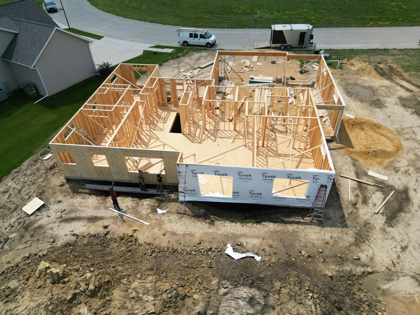 Home framing construction project