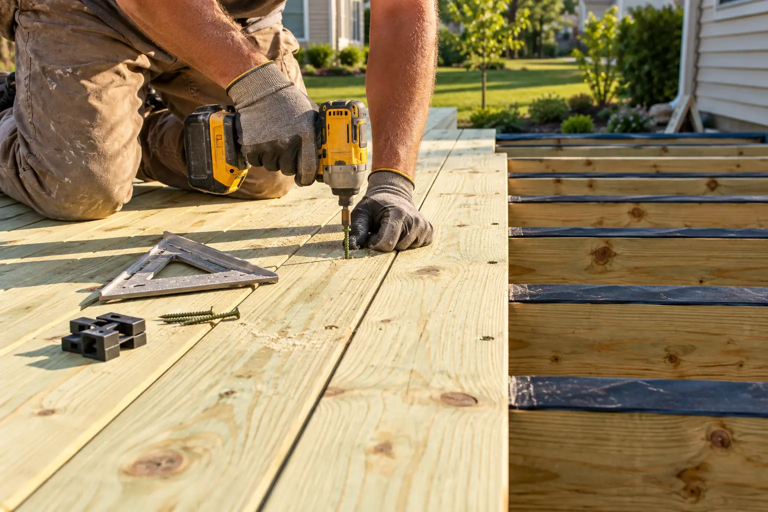 deck boards installation in Davenport, Iowa