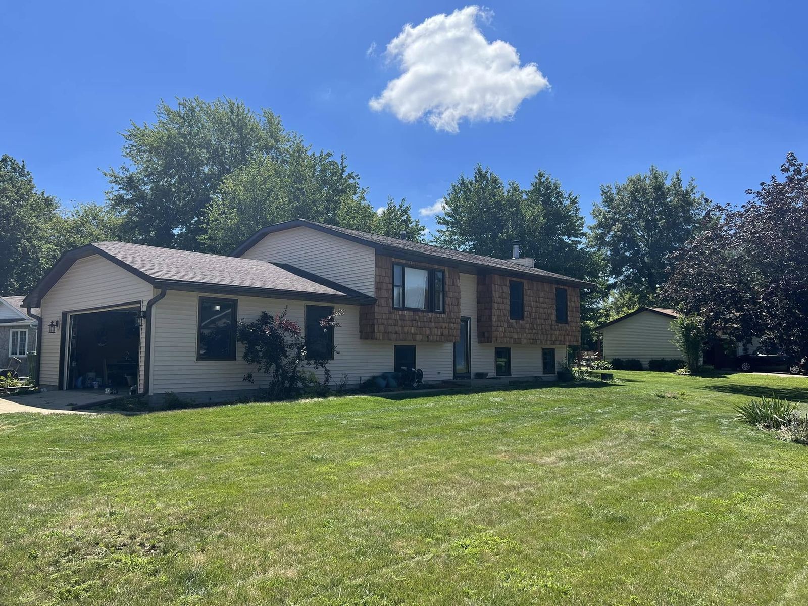 brick and siding home exterior