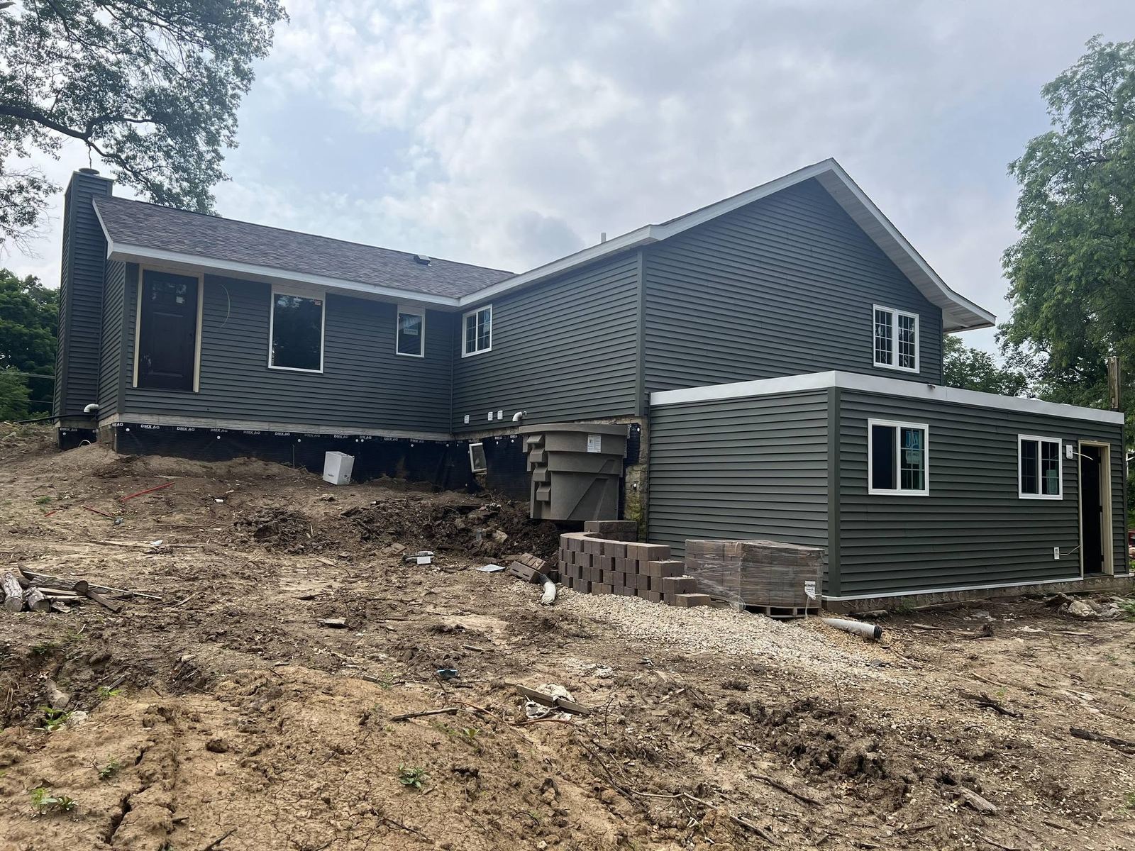 Home addition exterior construction Davenport IA