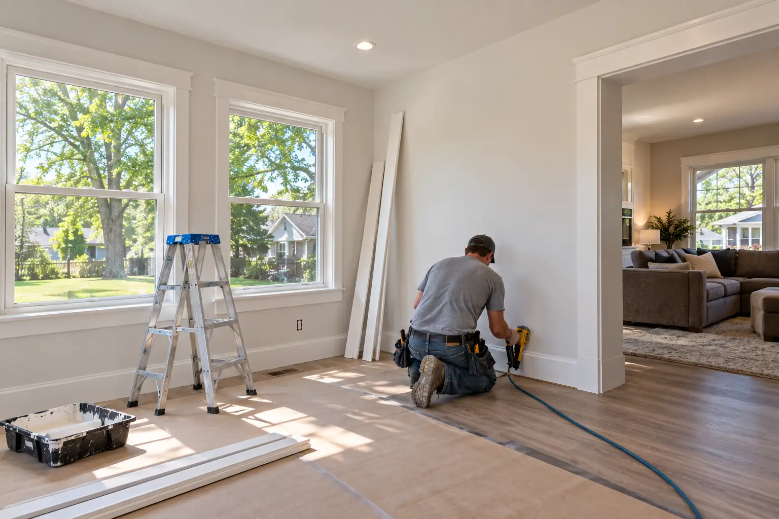 Home addition exterior construction Davenport IA