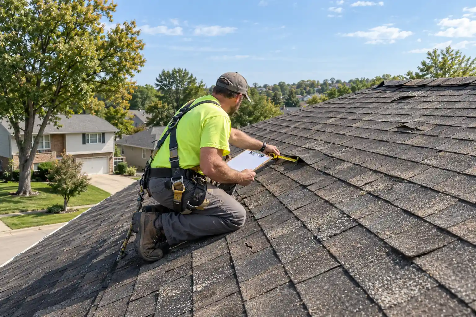 Roof condition inspection Davenport IA