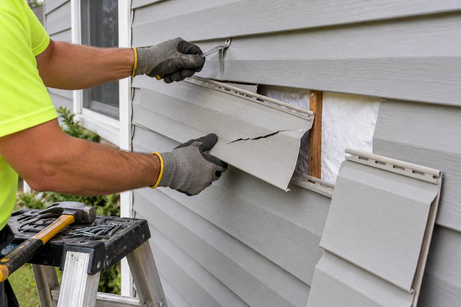 Vinyl siding panel replacement Davenport IA